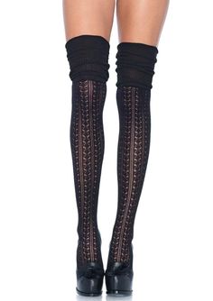 Knee High Witch Shoe, Cocktail Dress With Thigh High Socks, Trendy Socks Knee High, Comfortable Knee-high Socks For Fall, Free People Over The Knee Socks, Thigh High Sock Boot, Warm Thigh Thighs Socks, Scrunch Socks, Unique Stockings