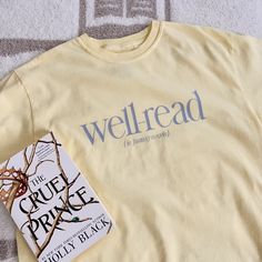 For the fantasy reader, this bookish tee is so comfy, high quality & made to last with a soft, vintage look and feel! You will not want to take it off. Features 100% ring spun cotton Fabric is created to be a softer, better quality fabric that feels “broken in” and soft for your skin Tee runs slightly big and has a wide boxy throw-back 90s style cut For size guide, view comfort colors tee See all of our bookish shirts here. Bookish Shirts, Take It Off, Book Shirts, 90s Style, Pitcairn Islands, Guinea Bissau, Mozambique, Vintage Look, Book Club