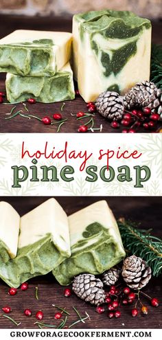 homemade holiday spice pine soap recipe