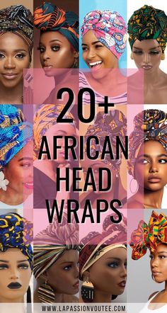 African head wraps are stylish accessories often worn by women. They come in various styles, including those with braids or turbans. These wraps are popular for everyday wear and special occasions like weddings. They add a touch of elegance and tradition to any outfit. You can tie them in different ways to suit your preference. Ankara Scarf, African Head Scarf, Ankara Skirt And Blouse, Head Wraps For Women, African Print Clothing, Fabric Scarf