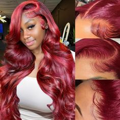 PRICES MAY VARY. Burgundy Lace Frontal Wigs Human Hair Quality:13X6 Lace Front Wigs Human Hair Pre Plucked with Baby Hair,180% Density,Full and Thick,Can be Dyed, Curled, Straightened. No Tangles, Shedding or Splits 99J Hd Lace Frontal Wig Quality: Our 180 Density 13x6 Hd Lace Frontal Wigs Have Upgrade Lace, It’s Invisible, Soft and Breathable. Our Burgundy Lace Front Wigs Can be Parted Into Middle Part or Side Part, Can Do Half Up Half Down Styles, Ponytail & Bun 99J 13X6 Body Wave Lace Front Wig: 99j Burgundy Body Wave Lace Front Wigs Can Make You More Attractive and Confident on Variety of Occasions Like Weddings, Appointments, Themed Parties, Back to School, Daily Life, Etc 99J Hd Transparet Lace Front Wig Cap Size:13X6 Body Wave Lace Front Glueless Wigs Human Hair Uses Best Swiss Hd T Volume Curls, Human Lace Wigs, Lace Front Wigs Human Hair, Red Wigs, Burgundy Hair, Wigs Human Hair, Burgundy Lace, Holiday Hairstyles