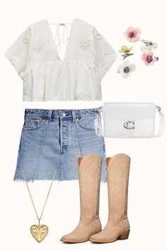 Casual Cute COuntry Concert Outfit. summer concert outfit ideas, summer concert outfit ideas rap, summer concert outfit r&b, summer concert outfit pop concert, summer concert outfit casual, summer concert outfit ideas hip hop, summer concert outfit outdoor, summer concert outfit midsize, what to wear to a concert, concert outfit inspiration, cool girl outfits, cool girl aesthetic, cool girl summer outfits, concert fit, concert hair. Santa Fe Klan Concert Outfit