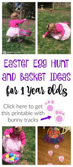 First Easter Basket Ideas, Baby First Easter Basket, Bunny Tracks, First Easter Basket, Easter Egg Stuffers, Egg Stuffers, Easter Egg Fillers, Girls Easter Basket, Holiday Traditions Family