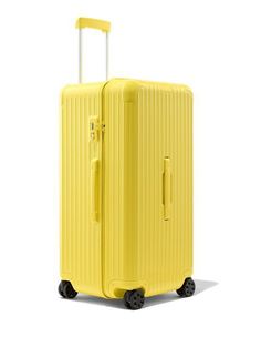 Extra Large Suitcase, Rimowa Essential, Penyimpanan Makeup, Hard Shell Luggage, Saffron Yellow, Large Suitcase, Air India