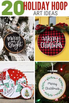 the top 20 holiday hoop art ideas