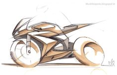 a drawing of a motorcycle with wheels on it