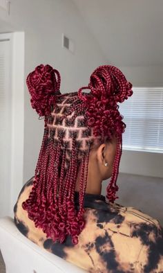 Braid Anime, Braids Reference, Hairstyle Korean, Red Braids, Braids Long, Hairstyles Quick, Hair French, Cute Box Braids, Hairstyle Men