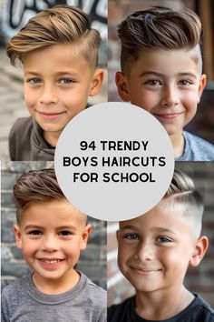 Boys Haircut Ideas for School >>> The comb-over fade is a classic haircut that's perfect for young men. It combines short, faded sides with hair combed neatly to one side on top. Click here to check out more trendiest boys haircuts for school. Hảir Style For Boys, Boys Hair Styles 2024, Little Boy Haircuts Short, Toddler Fade Haircut Boys Short Hair, Boys Cute Hairstyles, Kid Haircut For Boys, Boys Haircut 2024 Trend