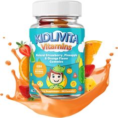 KIDLIVITA Kids Multivitamin Gummies Zero Sugar | Vitamin B6 Gummies - Children Multivitamin with B3, B6, B9, B12, C, Zinc, & More - for Ages 4+ Gomitas Vitaminas para Niños & Adolescentes | 60 Servs Childrens Vitamins, Vitamin B6, Vitamin B12, Diet Supplements