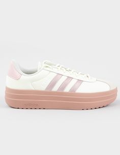 Adidas Luxury Low-top Platform Sneakers, Adidas Low-top Platform Sneakers With Rubber Sole, Adidas Low-top Platform Sneakers For Sports, Pink Low-top Platform Sneakers With Chunky Platform, Adidas Court Platform Sneakers, Adidas Platform Sneakers, Women Platform Shoes, Platform Sneakers, Platform Shoes