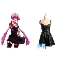 Yuno Gasai Black Dress, Yuno Anime, Future Diary Yuno, Yuno Cosplay