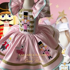 Nutcracker Christmas Outfit, Christmas Pageant Wear, Christmas Disney Princess, Pageant Poses, Pink Christmas Dress, Christmas Dress For Baby, Nutcracker Birthday Party, Nutcracker Ballet Costumes, Nutcracker Dress