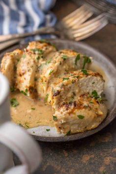 This MELT IN YOUR MOUTH CAESAR CHICKEN is made with only 3 ingredients (say WHAT?!) and is oh so tender and delicious. Easiest tastiest weeknight dinner ever. Caesar Chicken, Best Chicken Recipes, Melt In Your Mouth, 3 Ingredient, Poultry Recipes, Easy Chicken Recipes, Main Meals, Say What, Chicken Breasts