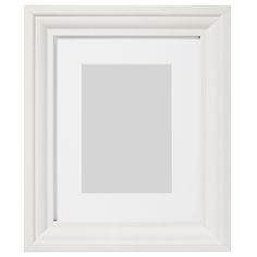 an empty white frame on a white background