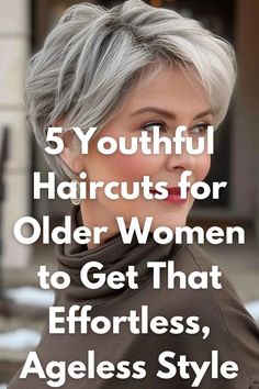 Quick and Easy Basketball Hairstyles Youthful Haircuts, Wise Wizard, Older Women's Hairstyles, Short Silver Hair, Hair Mistakes, Sleek Bob, Short Hair Over 60, Bob Haircuts For Women, Ageless Style