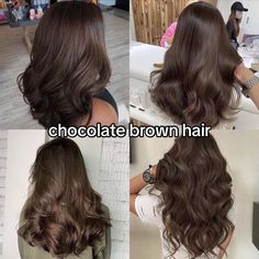 ifakesoul Hair Color Names, Medium Brunette Hair, Brown Hair Inspiration, Types Of Hair Color, Warm Brown Hair