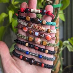 We have finally restocked our Rainbow Hemp Bracelets - individually handcrafted, each one a unique blend of colors and sustainable materials. Bracelets have an adjustable slide knot - please see specific range within drop down selection. This is a READY TO SHIP product. 🌈 Key Features: 🔹️Handcrafted Excellence: Every bracelet is crafted by a single artist at Bree Happy Designs, ensuring a one-of-a-kind piece. 🔹️Premium Materials: We use high-quality hemp cord for durability and a comfortable Single Charm Bracelet, Hemp Jewelry Diy, Hemp Bracelet Diy, Knot Bracelets, Hemp Bracelet, Bracelet Chakra, Hemp Necklace, Hemp Bracelets, Ceramic Necklace