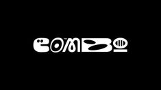 some type of logo that is black and white with the word omo on it