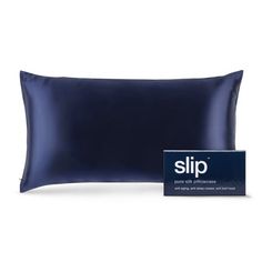 Slip Pure Silk 360 Thread Count Navy Silk Pillow Case, King, In laboratory testing, Slipsilk silk pillowcases, made with 22 momme mulberry silk, were shown to absorb significantly less face cream than cotton pillowcases*, so they can help keep your skin's moisture and valuable face and hair products where they belong, on your face and hair. This is a size king silk pillowcase.,Anti sleep crease - Slipsilk has been shown to reduce friction, allowing skin to glide along the pillow, which can reduc Slip Pillowcase, Silk Pillow Case, High Heel Sandals Platform, Silk Pillowcases, Mid Heel Sandals, Black White Wedding, Casual Dress Shoes, Silk Pillow, Shoe Boutique