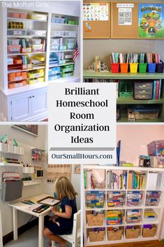 the brilliant homeschool room organization ideas