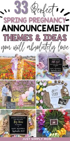 the best spring pregnancy announcement themes and ideas you'll absolutely be able to use