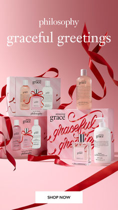 share graceful greetings with beautiful fragrance gifts, unique bath & body offerings, and curated skincare sets #lovephilosophy Philosophy Skin Care, Philosophy Beauty, Holiday Skincare, Skincare Sets, Christmas Promo, Illustration Lettering, Cosmetic Creative, Lettering Illustration, Fragrance Packaging