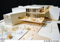 a model of a house on top of a table