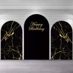 Black and Gold Marble Style Arch Backdrop Cover 50th Birthday Backdrop For Men, Black Shimmer Wall Backdrop, Black White And Gold Backdrop, Black And Gold 60th Birthday Party Decor, Birthday Backdrop Ideas For Men Diy, Black And Golden Birthday Decoration, Black And Gold Backdrop Ideas, 80th Birthday Party Theme, Black Photo Backdrop