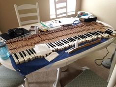 a musical instrument sitting on top of a table