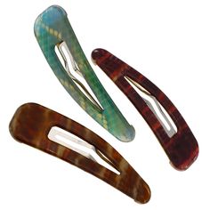 PRICES MAY VARY. 3.25 Inch set of 3 Snakes assorted colors Snap hair clips. Hair fashion snap hair clip barrette beauty accessory for womens. Ladies metal snap pins clamp with super strong solid grip for thick or fine, long and shorter hair. Perfect for creating easy hairstyles; to secure a section of long to medium hair types, or clip back hair to keep them away from your face, holding your hair securely and tightly in place without any discomfort French barrettes for girls, French hair clips g Face Holding, Hair Slides, Shorter Hair, Pin Hair, Hair Accessories Clips, French Hair, Hair Slide, French Barrette, Hair Clips Girls