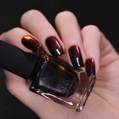 Chrome Nail Polish, Boutique Nails, Chrome Nail, Black Nail Polish, Red Nail Polish, Gel Nail Polish Set