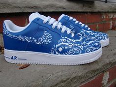 Nike Shoes Blue, Nike Shoes Women Fashion, Louis Vuitton Shoes Sneakers, Custom Sneakers Diy, Af1 Shoes, Custom Af1, Nike Shoes Air Force, Air Force 1s, Nike Fashion Shoes