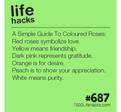 Rose Meanings, Life Hacks Phone, Helpful Hacks, Survival Skills Life Hacks, Trivial Pursuit, 1000 Life Hacks, Life Hacks Computer, Life Hacks Websites, Relationship Challenge