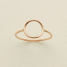 Beautifully simple birthstone ring. Handcrafted in 14k gold filled, rose gold filled, or sterling silver with a cubic zirconia stone. Made By Mary, Multiple Rings, Everyday Ring, Circle Ring, Hammered Gold, The Invisible, Necklace Sizes, Stackable Rings, Silver Rose Gold