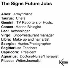 the signs future jobs are displayed in black and white, as well as other words