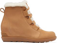 Made with suede uppers and faux shearling underlays  the women's Sorel Evie II Cozy boots are stylish  comfortable wedges you can wear every day  whether you dress them up or down. Sorel Evie, Womens Casual Boots, Cozy Boots, Comfortable Wedges, Sorel Womens, Rei Co-op, Casual Boots, Gum, Casual Women