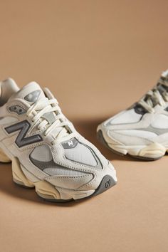 New Balance 9060 Sneakers | Anthropologie Shoes With Outfits, Chunky Tennis Shoes, 9060 New Balance, Organization Shoes, Dressing Shoes, Shoe Outfits, Storage Shoes, New Balance 9060, Shoe Organizer