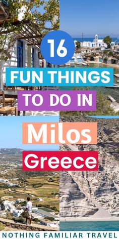 the top ten things to do in milos greece