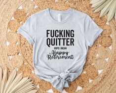 Funny Retirement Shirt, Happy Retirement T shirt, Retirement Party Shirts, Retired 2022 Shirt, Funny Retired Shirt, Gift for Retired All sales are final, no EXCHANGE or RETURN. The shirts are UNISEX (run big), so, please check the size chart before ordering ⭐⭐ Product Description ⭐⭐ - This is a DTG (Direct to Garment) print, not Vinyl or sublimation. The design is printed direct on the shirt with garment ink. Unisex Crew Neck Shirts - The brand for our unisex crew neck shirts is Bella Canvas. ⭐⭐ Retirement Tshirt Men, Funny Retirement Shirts For Men, Retirement T Shirts Funny, Retirement Shirts For Women Funny, Retirement Tshirts Women, Retired Tshirt Ideas, Teacher Retirement Shirt, Retirement Shirt Ideas, Funny Retirement Shirts