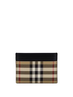 55% Polyurethane, 25% Polyester, 20% Cotton Investment Bags, Burberry Vintage, Officine Creative, Burberry Wallet, Pocket Cards, Wallet Accessories, Burberry Men, Card Holder Leather, Check Pattern