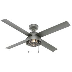 a ceiling fan with a light on it