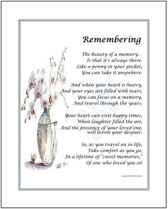 a poem written in watercolor on paper with an image of a vase filled with flowers