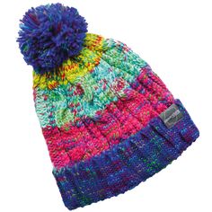 This chunky knit beanie will be your new favourite!  For the walkers, swimmers and everyday adventurers! A big bobble and super warm fleece headband inside make this the perfect before, during and after activity beanie! Made from 100% soft spun Acrylic. Handwash only. Playful Multicolor Beanie, One Size Fits Most, Playful Multicolor Knitted Beanie, Multicolor Acrylic Hand Knitted Beanie, Chunky Knit Beanie, Multicolor One-size Beanie For Outdoor, Fleece Headbands, Multicolor Hand-knitted Beanie Cap, July Birthstone Jewelry, August Birthstone Jewelry