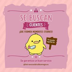 a cartoon character with a sign that says se buscan cuetes que formen momentos entreros