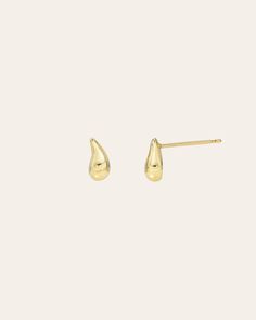 A mini version of a popular stud, these 14K Gold Mini Teardrop Stud Earrings add a touch of luxury to any ear stack. From a strapless gown to a classic white tee, these earrings elevate your style with their curvaceous, mini bubbly design. Effortless and feminine, they are a trendy must-have for the fashion-forward woman. Size: Approx. 3.46mm(W) x 7.6mm(H) Total Weight: Approx. .76 grams (per pair) Standard Production: 3-5 business days Rush Order Production: 2-3 business days Shipping: Select s Ear Stack, Strapless Gown, Earrings Studs, Feminine Look, Personalized Necklace, White Tee, Ring Bracelet, Classic White, Christmas List