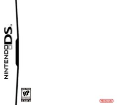 the nintendo ds game is shown in black and white