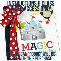 an image of a book cover with the title instructions and class video access only magic