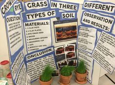 there are three types of soil on display