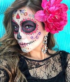 Skull Halloween Costume, Catrina Costume, Halloween Makeup Scary