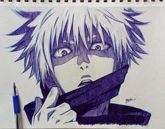 Gojo satoru , jujutsu kaisen , 6 eyes Gojo Pen Sketch, Anime Pen Sketch, Jujutsu Kaisen Sketch, Drawing Jujutsu Kaisen, Gojo Satoru Drawing, Jujutsu Kaisen Drawing, Jujutsu Art, Pen Drawing Ideas